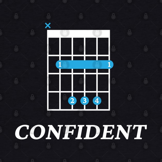 B Confident B Guitar Chord Tab Dark Theme by nightsworthy